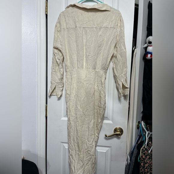 Anthropologie V-Neck Knot Front Midi Dress - Picture 4 of 4